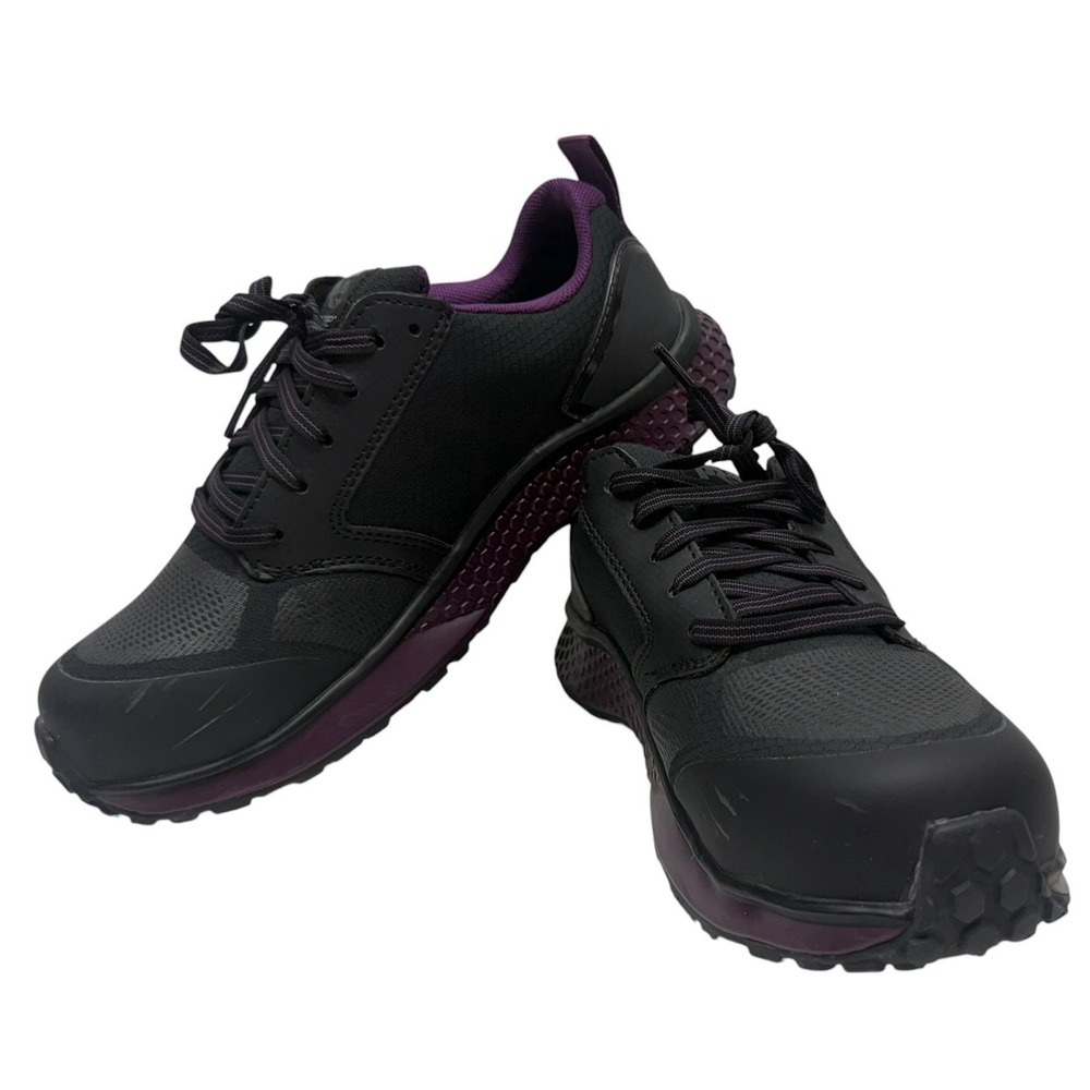 Timberland PRO Reaxion Women's‎ 8.5 Composite Toe Work Shoes Black Purple New